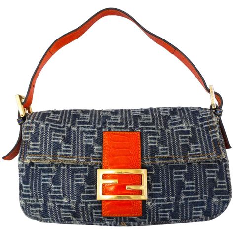 fendi baguette vintage ebay|fendi vintage denim bag.